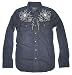 Ralph Lauren Double RL RRL Men Rhinestones Denim Shirt