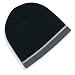 DMTS BEANIE PULL ON HAT, DOUBLE LAYERED KNITTED ACRYLIC, BEANY IN 4 COLOUR CHOICES Black-Graphite-Oyster