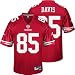 Men's Vernon Davis #85 San Francisco 49ers NFL Premier Football Jersey by Reebok (Red-White)(Size=XXX-LARGE)