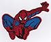 Spider-Man Embroidered Iron-On Patch (flying, shooting spider web)
