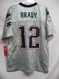 Tom Brady New England Patriots Silver Mid-Tier NFL Youth Jersey