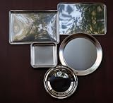 Deluxe 5 Piece Stainless Steel Bakeware Set with Pie Plate, Cookie Sheet, Jelly Roll Pan, Cake Pan and Pizza Pan