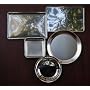 Deluxe 5 Piece Stainless Steel Bakeware Set with Pie Plate, Cookie Sheet, Jelly Roll Pan, Cake Pan and Pizza Pan