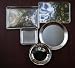 Deluxe 5 Piece Stainless Steel Bakeware Set with Pie Plate, Cookie Sheet, Jelly Roll Pan, Cake Pan and Pizza Pan