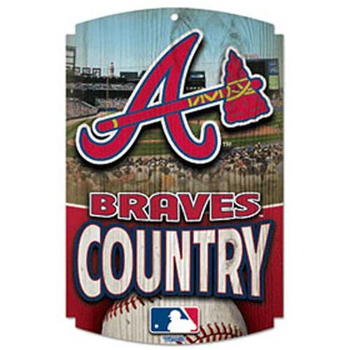 MLB Atlanta Braves Wood Signs