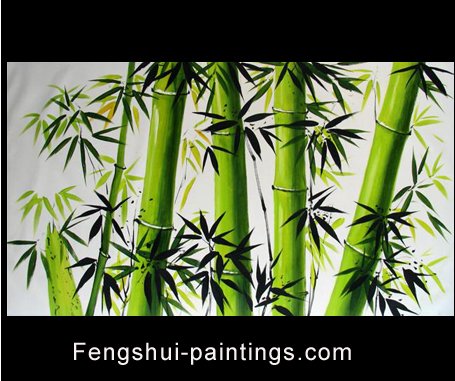Modern Paintings Original Paintings on Canvas Bamboo Painting 0061