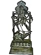 Spritual Goddess Durga Holding Demon King Mahishasura Antique Brass Statue 14" Spritual Goddess Durga Holding Demon King Mahishasura Antique Brass Statue 14"