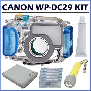 Canon WP-DC29 Waterproof Case for the Canon SD1200 + Accessory Kit