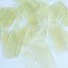 Pale Yellow Crystal Luminescent Rectangle Long 1.5 inch Couture Loose Paillettes. Made in USA.