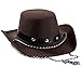 Baby Cowboy Hat - Cowboy Hat Toddler â€“ Studded Cowboy Hat - Brown Felt Cowboy Hat - Cowboy Accessories by Funny Party Hats