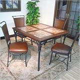 Vaughan Furniture 40-680 / 40-720 Sierra Madre 5 Piece Dining Set in Cherry ....