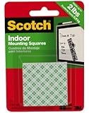 3M Scotch Indoor Mounting Squares, 1-Inch, 48-Square