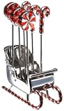 Godinger Candy Cane Picks in Sled