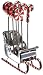 Godinger Candy Cane Picks in Sled