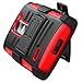 Phonelicious Hybrid Armor Dual Layer Rhino Kickstand Belt Holster Clip Combo Rugged Case Bundle with Screen Protector & Stylus for LG Power L22C & LG Leon C40 - Red
