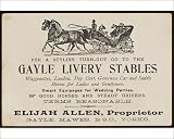 Photographic Print of LIVERY STABLE CARD from Mary Evans Reviews 518o6dXoyEL. SL160 Photographic Print of LIVERY STABLE CARD from Mary Evans Reviews