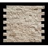 Botticino 1X2 Marble Split-Faced Mosaic Tile