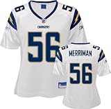 Shawne Merriman White Reebok Replica San Diego Chargers Women's Jersey - Large