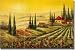 A New Day by C. H. Ching - Tuscan Landscape Ceramic Tile Mural 24" x 36" Kitchen Shower Backsplash