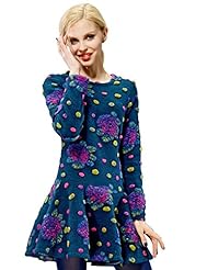 Wool Winter Fit-and-Flare  Dress