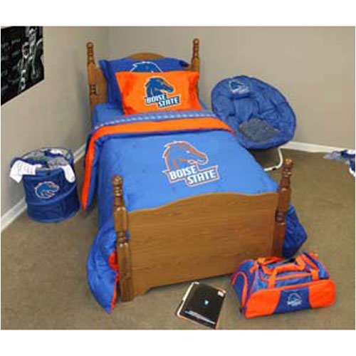 Boise State Broncos Bed Comforter Set (Twin XL) - NCAA College Athletics by Logo Chairs