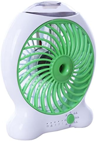 TEDO SW-001 Mini USB Misting Compact Easy To Carry Fan with Rechargeable Battery and Personal Cooling Humidifier(Green )