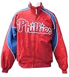 Philadelphia Phillies Youth MLB Full Zip Authentic Dugout Jacket By Majestic