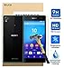 Sony Xperia Z3+ Screen protector, KuGi Ultra-thin 9H Hardness HD clear Premium Tempered Glass Screen Protector for Sony Xperia Z3+ / Z3 plus smartphone (Front and Back)