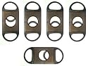 Standard Black Dual Blade Guillotine Cigar Cutter 5 Pack