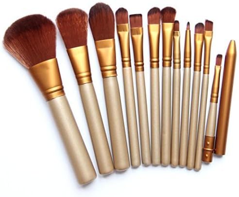 Angle Jewelry Pro Makeup 12pcs Brushes Set Powder Foundation Eyeshadow Eyeliner Lip Brush Tool Girl's Profesional set