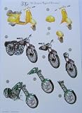 Review Craft UK  / A4 3D step by step die cut decoupage sheet - motorbikes, scooter