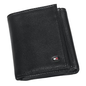 <b>Tommy Hilfiger Men's Oxford Slim Credit Card Trifold, Black</b>