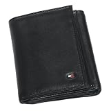 Tommy Hilfiger Men's Oxford Slim Credit Card Trifold, Black