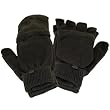 Winter Knit Flip Mitten Fingerless Gloves Glomitt Gray