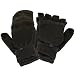 Winter Knit Flip Mitten Fingerless Gloves Glomitt Gray