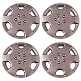 Set of 4 Chrome 15 Inch Aftermarket Replacement Hubcaps with Metal Clip Retention System - Part Number