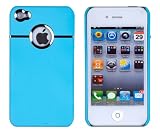 Sky Blue Chrome Case for Apple iPhone 4, 4S (AT&T, Verizon, Sprint)