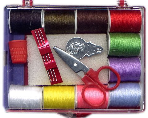 16 pcs Travel Sewing Kit with Scissor in a box