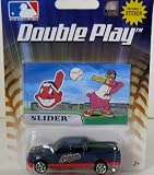 MLB Baseball 1 - 87 Scale Ford F-150 Diecast Truck with Team Mascot Sticker - Indians