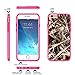True Color Case Compatible iPhone 6s Plus Case Real HD Camo Tree Grass Straw Hunter Slim Hybrid Hard Back +Soft TPU Bumper Protective Durable [True Protect Series] - Pink