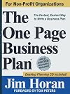 The One Page Business Plan for Non-Profit Organizations