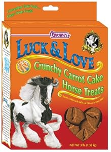F.M. Brown's Gypsy Gold Luck and Love Horse Treats, 3-Pound, Crunchy Carrot Cake