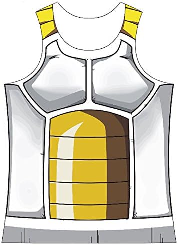 Yoyomanworld Men's Goku Vegeta Tank Top Super Saiyan Cosplay Costume
