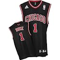 Derrick Rose Jersey: adidas Black Replica #1 Chicago Bulls Jersey