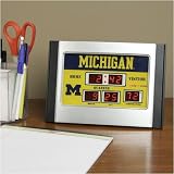 Michigan Wolverines Alarm Scoreboard Clock