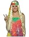Big Wigs Adult Hippie Wig in Blonde (Bandana/Shirt/Tattoo NOT Included)