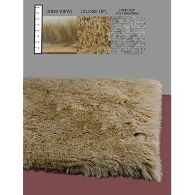 Flokati Faux Fur Rugs 6' x 9' (TAN)
