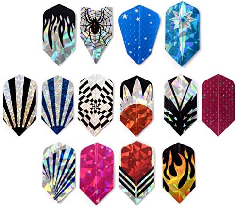 Kingrich 14 Sets Plastic Slim Darts Flights