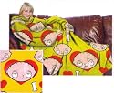 Family Guy I Love Stewie Adult Snuggler Huddler Comfy Throw Blanket with Sleeves NEW Style