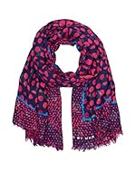 Marc by Marc Jacobs Fular Lynne (Azul Oscuro / Fucsia)